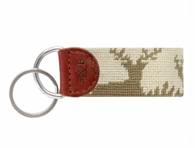 Deer Hunting Key Fob (Light Khaki)