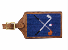 Load image into Gallery viewer, Crossed Clubs Luggage Tag (Classic Navy)