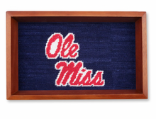 Load image into Gallery viewer, Mississippi Valet Tray (Dark Navy/Chestnut Wood)