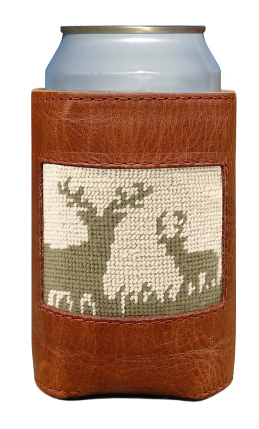 Deer Hunting Can Cooler (Light Khaki)