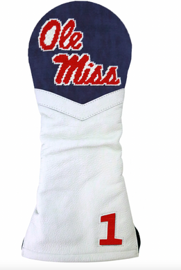 Mississippi Driver Headcover (Dark Navy / White Leather)