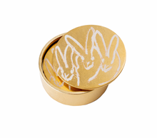 Load image into Gallery viewer, Gold Leaf Bunny Coaster Box Set with 4 Coasters