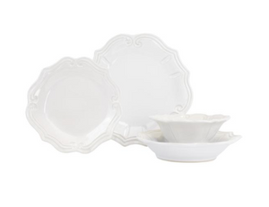 Incanto Stone White Stripe Dinnerware