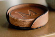 Load image into Gallery viewer, Leather Coaster Holder