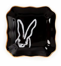 Load image into Gallery viewer, Bunny Portrait Plate with Hand-Painted Gold Rim