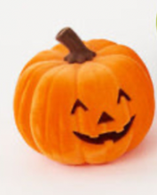Load image into Gallery viewer, Flocked Jack-O'-Lantern, 9"