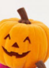 Load image into Gallery viewer, Flocked Jack-O'-Lantern, 9"