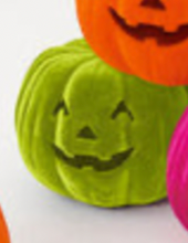 Load image into Gallery viewer, Flocked Jack-O'-Lantern, 9"