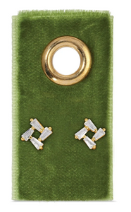Baguette Cluster Studs on Velvet Gift Tag