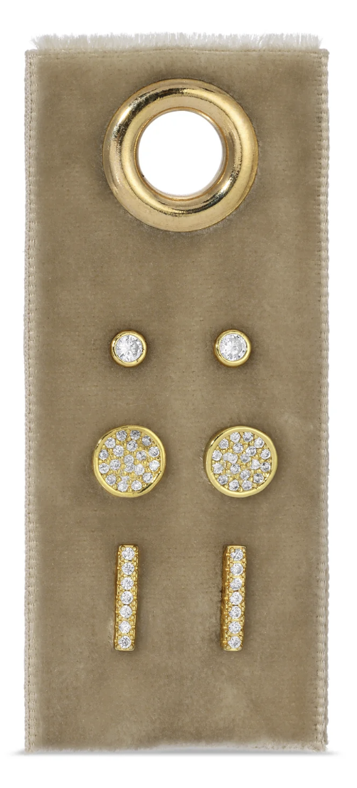 Pave Velvet Stud Gift Set – The Finery Jackson