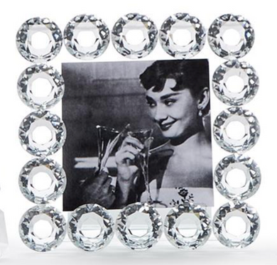Brilliant Cut Crystal Frame - Circular