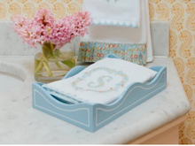 Load image into Gallery viewer, Hydrangea Blue Lacquer Tray