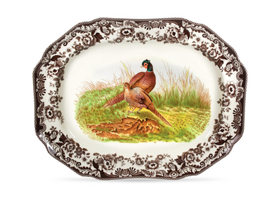 Woodland Octagonal Platter - Pheasant