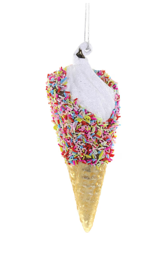 Sprinkles on Ice Cream Ornament