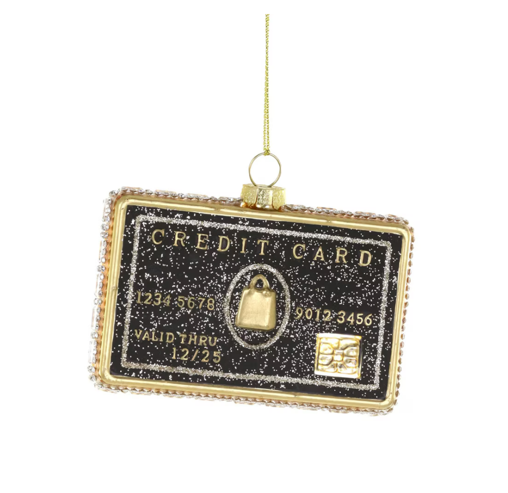 Black Credit Card Ornament
