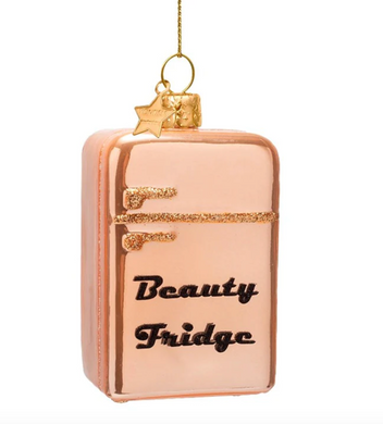 Pink Orange Glass Beauty Fridge Ornament