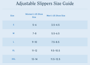 Adjustable Slippers - White on White