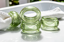 Load image into Gallery viewer, Provence Glass Napkin Ring Set/4