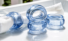 Load image into Gallery viewer, Provence Glass Napkin Ring Set/4
