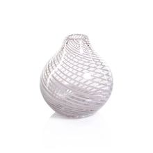 Load image into Gallery viewer, Claire Clear Bud Vases with Blush Swirl