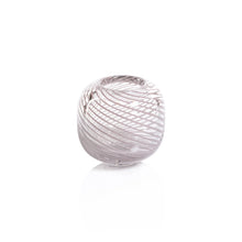 Load image into Gallery viewer, Claire Clear Bud Vases with Blush Swirl