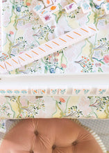 Load image into Gallery viewer, Scalloped Square Table Topper in Pink Pagoda