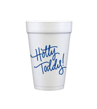 Load image into Gallery viewer, Hotty Toddy! | Game Day Cups &amp; Napkins (All) : FOAM Cups - BLUE words only (10 per pack)