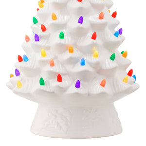 18" Nostalgic Tree - White