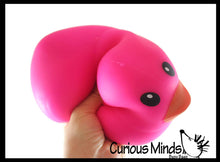 Load image into Gallery viewer, 1 Jumbo Doh Filled Ducky - Rubber Duck Shaped Stress Squishy