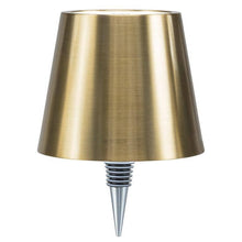 Load image into Gallery viewer, Classic Shade LED Bottle Stopper Light-5&quot;H-Gold