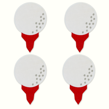 Load image into Gallery viewer, Golf Tee Linen Cocktail Napkins - Set of 4