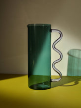 Load image into Gallery viewer, Wave Pitcher, Teal/Lilac