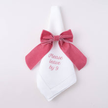 Load image into Gallery viewer, Please Leave by 9 Linen Dinner Napkin