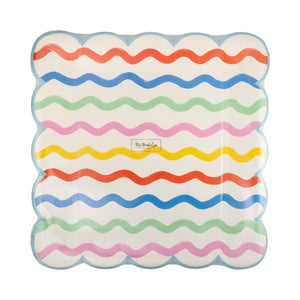 Ric Rac Striped Plates