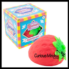 Load image into Gallery viewer, 1 Jumbo Doh Filled Strawberry - Soft Stress Squishy Ball