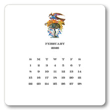 Load image into Gallery viewer, 2026 Chinoiserie Calendar with Easel