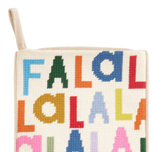 Load image into Gallery viewer, Fa La La Embroidered Stocking  - Ampersand