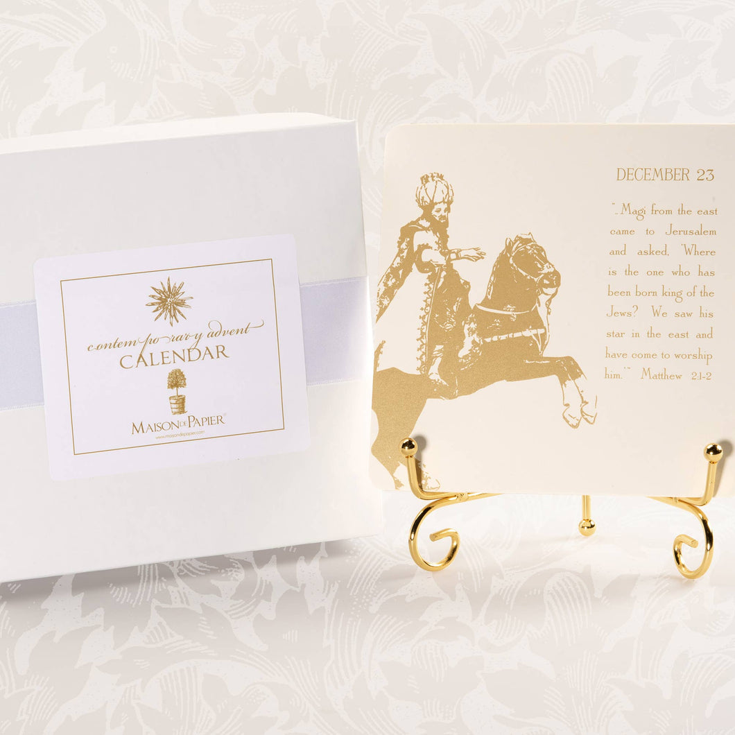 Contemporary Advent Calendar & Easel