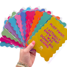 Load image into Gallery viewer, MAHJONG SHUFFLE CARD  |  Scalloped Edges &amp; Bright Colors  |  Sized to Store with Mahjong League Cards
