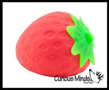 Load image into Gallery viewer, 1 Jumbo Doh Filled Strawberry - Soft Stress Squishy Ball