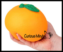 Load image into Gallery viewer, Jumbo Doh Filled Orange - Soft Stress Squishy Ball Fruit
