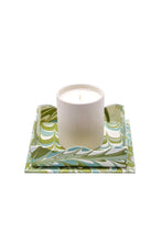 Load image into Gallery viewer, Trinket Cocktail Napkin Tray in Robin Blue Marbling