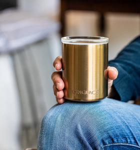 Copper Glass Lined Whiskey Low Ball