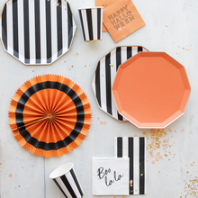 Load image into Gallery viewer, BLACK NOIR CABANA STRIPE GUEST TOWELS