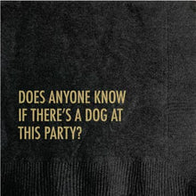 Load image into Gallery viewer, Dog at Party Cocktail Napkin