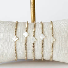 Load image into Gallery viewer, Pearl Clover Bracelet: Multi-clover