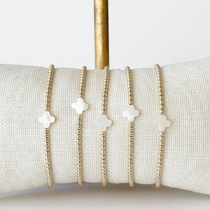 Pearl Clover Bracelet: Multi-clover