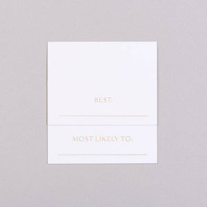 Superlatives Place Cards