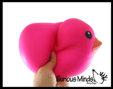 Load image into Gallery viewer, 1 Jumbo Doh Filled Ducky - Rubber Duck Shaped Stress Squishy