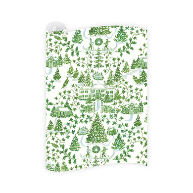Winter Toile Wrapping Paper Roll